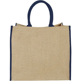 Harry coloured edge jute tote bag 25L - EgotierPro 120182