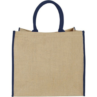 Harry coloured edge jute tote bag 25L - EgotierPro 120182