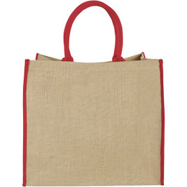 Harry coloured edge jute tote bag 25L - EgotierPro 120182