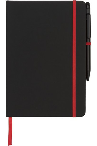 Noir Edge A5 Notizbuch mit farbigem Rand - EgotierPro 210210