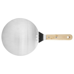 EgotierPro 113259 - Eco-Friendly Bamboo Handle Metal Pizza Peel