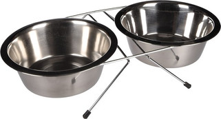 Flamingo f-1030105 - Gamelle pour la nourriture et leau Duo dinner support