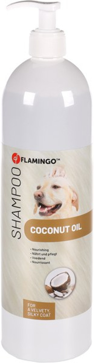 Flamingo f-1030854 - Coconut Oil Moisturizing Dog Shampoo for Silky Coats