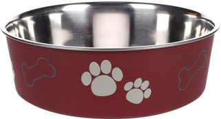 Flamingo f-1030946 - Bol Antidérapant en Acier Inoxydable pour Chiens Bella