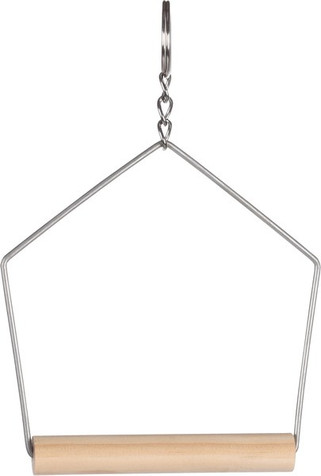 Flamingo f-1030898 - Feathered Friends Wooden Birdcage Swing