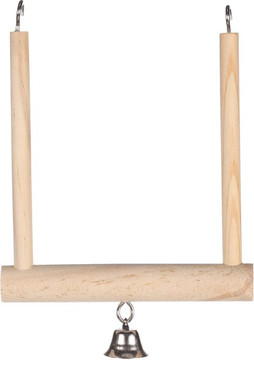 Flamingo f-1030899 - Balancelle en Bois avec Cloche pour Oiseaux