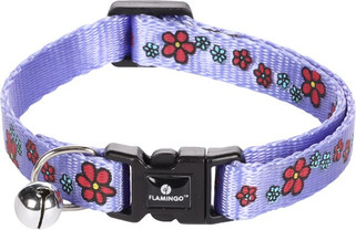 Flamingo f-1031356 - Collier Pour Chat Violet avec Clochette