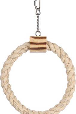 Flamingo f-110094 - Jouet pour perruches Anneau CordonBrun clair