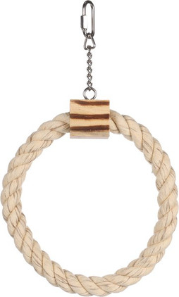 Flamingo f-110094 - Jouet pour perruches Anneau CordonBrun clair