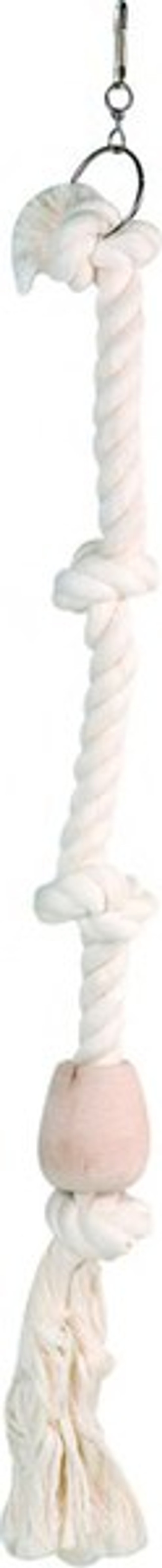 Flamingo f-108652 - Jouet pour oiseaux Cordon avec 4 noeudsÉcru