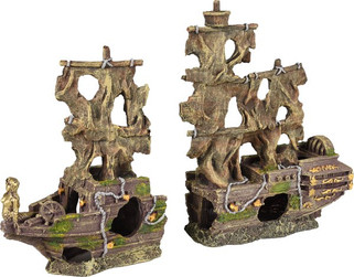 Flamingo f-410152 - Épave de Bateau Pirate pour Aquarium