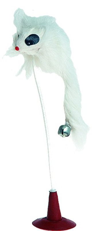 Flamingo f-502202 - Jouet Interactif Souris avec Plumes et Clochette