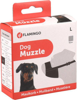 Flamingo f-502504 - Muselière Ajustable en Polypropylène Résistant