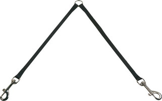 Flamingo f-504914 - Dual Dog Walking Nylon Leash with Snap Hooks