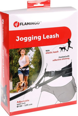 Flamingo f-504916 - Laisse pour le jogging avec ceinture ventrale