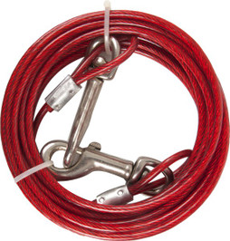 Flamingo f-506968 - Câble de Sécurité Rouge pour Chien en Promenade