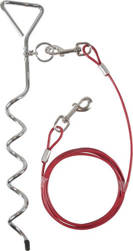 Flamingo f-506960 - Piquet avec câble d'attache
