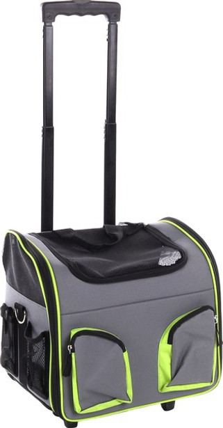 Flamingo f-515954 - Chariot de Transport pour Animaux Fluo Pratique