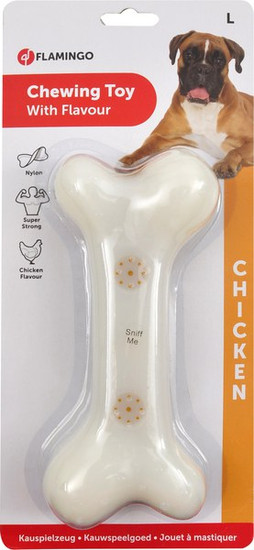 Flamingo f-516836 - Jouet Os avec goût de poulet