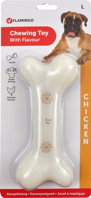 Flamingo f-516836 - Jouet Os avec goût de poulet