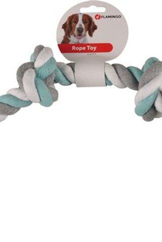 Flamingo f-517274 - Jouet Cordon avec 4 noeuds menthe