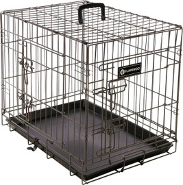 Flamingo f-517580 - Foldable Taupe Dog Crate for Safe Home & Travel