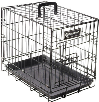 Flamingo f-517580 - Caisse de Transport Sécurisée pour Chiens EBO TAUPE