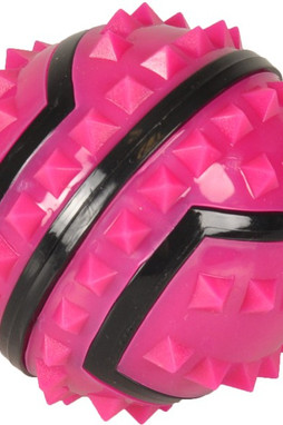 Flamingo f-518203 - Balle Stimulante pour Chiens Spiky Fuchsia