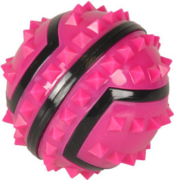 Flamingo f-518203 - Balle Stimulante pour Chiens Spiky Fuchsia
