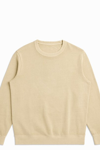 Original Favorites OF-CREWFT - Sudadera de algodón orgánico negro con cuello