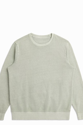 Original Favorites OF-CREWFT - Sudadera de algodón orgánico negro con cuello