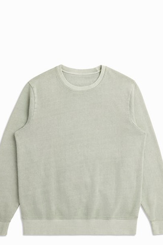 Original Favorites OF-CREWFT - Sudadera de algodón orgánico negro con cuello