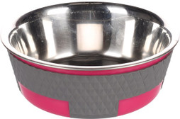 Flamingo f-518857 - Gamelle pour la nourriture et leau Rond Noir &