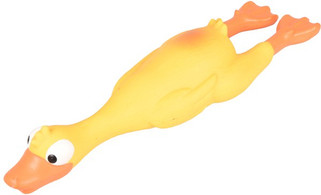 Flamingo f-518837 - Playful Latex Duck Toy with Whistle for Dogs