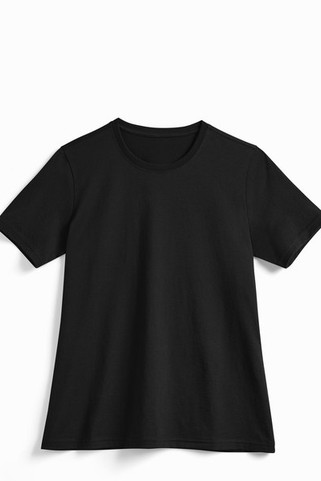 Original Favorites OF-WOSUPTEE - Camiseta negra de algodón Supima® 100%