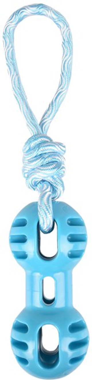 Flamingo f-519499 - Jouet Haltère avec corde clair & Blanc