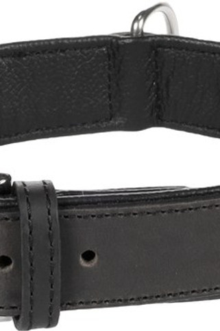 Flamingo f-5302110 - Collier en Cuir de Buffle avec Rivets Chromés