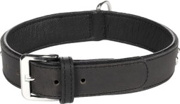 Flamingo f-5302110 - Collier en Cuir de Buffle avec Rivets Chromés