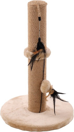 Flamingo f-560314 - Poste à Griffer avec Jouets Plume pour Chats