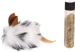 Flamingo f-560103 - Catnip-Filled Plush Mouse Toy for Happy Cats