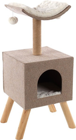 Flamingo f-560554 - Arbre à chat Beige & Naturel & Blanc
