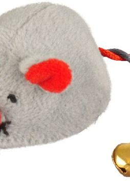 Flamingo f-560569 - Charming Bell Tail Plush Mouse Toy for Cats