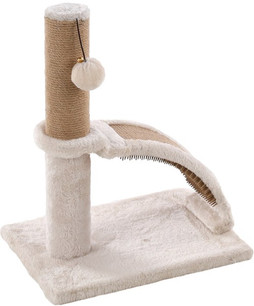 Flamingo f-560798 - Arbre à Chat Tessa avec Griffoir et Jouet Suspendu