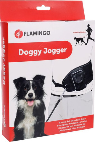 Flamingo f-65414 - Laisse pour le jogging avec ceinture ventrale