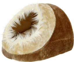 Flamingo f-65565 - Cozy Plush Cat Cave with Removable Cushion