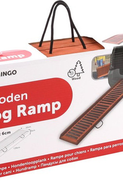 Flamingo f-87049 - Foldable Non-Slip Wooden Dog Ramp for Cars