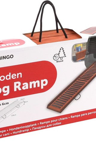 Flamingo f-87049 - Foldable Non-Slip Wooden Dog Ramp for Cars
