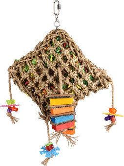 Flamingo f-110231 - Jouet pour perroquet FiletBrun clair