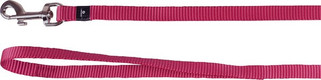 Flamingo f-519928 - Cherry Red Ziggi Nylon Dog Leash with Silver Accents