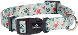 Flamingo f-520108 - Collier Samar Vert Clair avec Flamant Rose